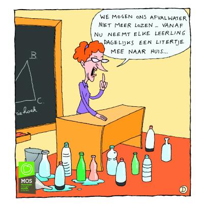 cartoon afvalwater