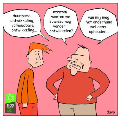 cartoon duurzame ontwikkeling