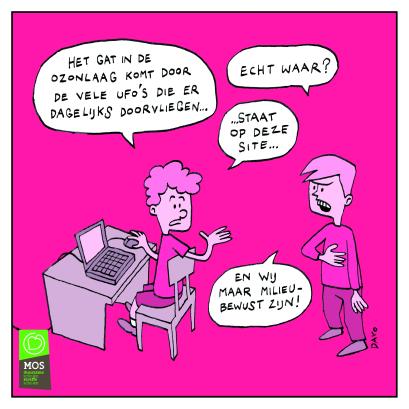 cartoon gat in de ozonlaag