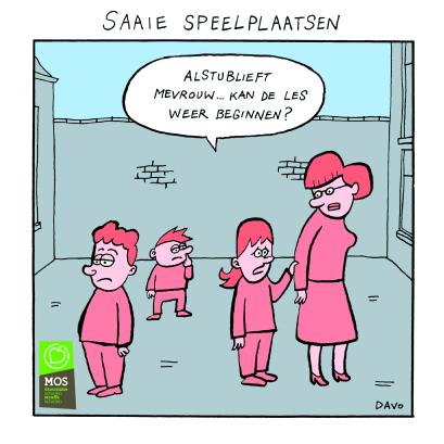 cartoon groene speelplaats 2