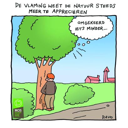 cartoon natuur appreciëren