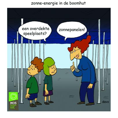 cartoon zonne-energie