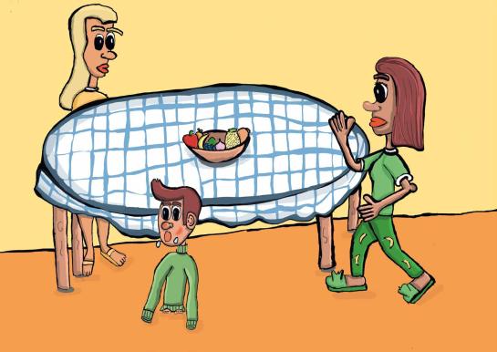 Trappelen om zich te verwarmen