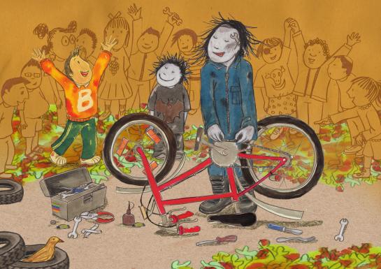 De mama van Dylan helpt