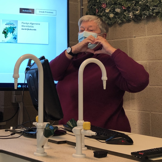 Pascale Frans in de klas